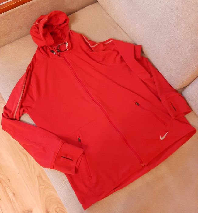 Nike Dri-Fit bluza czerwona L treningowa
