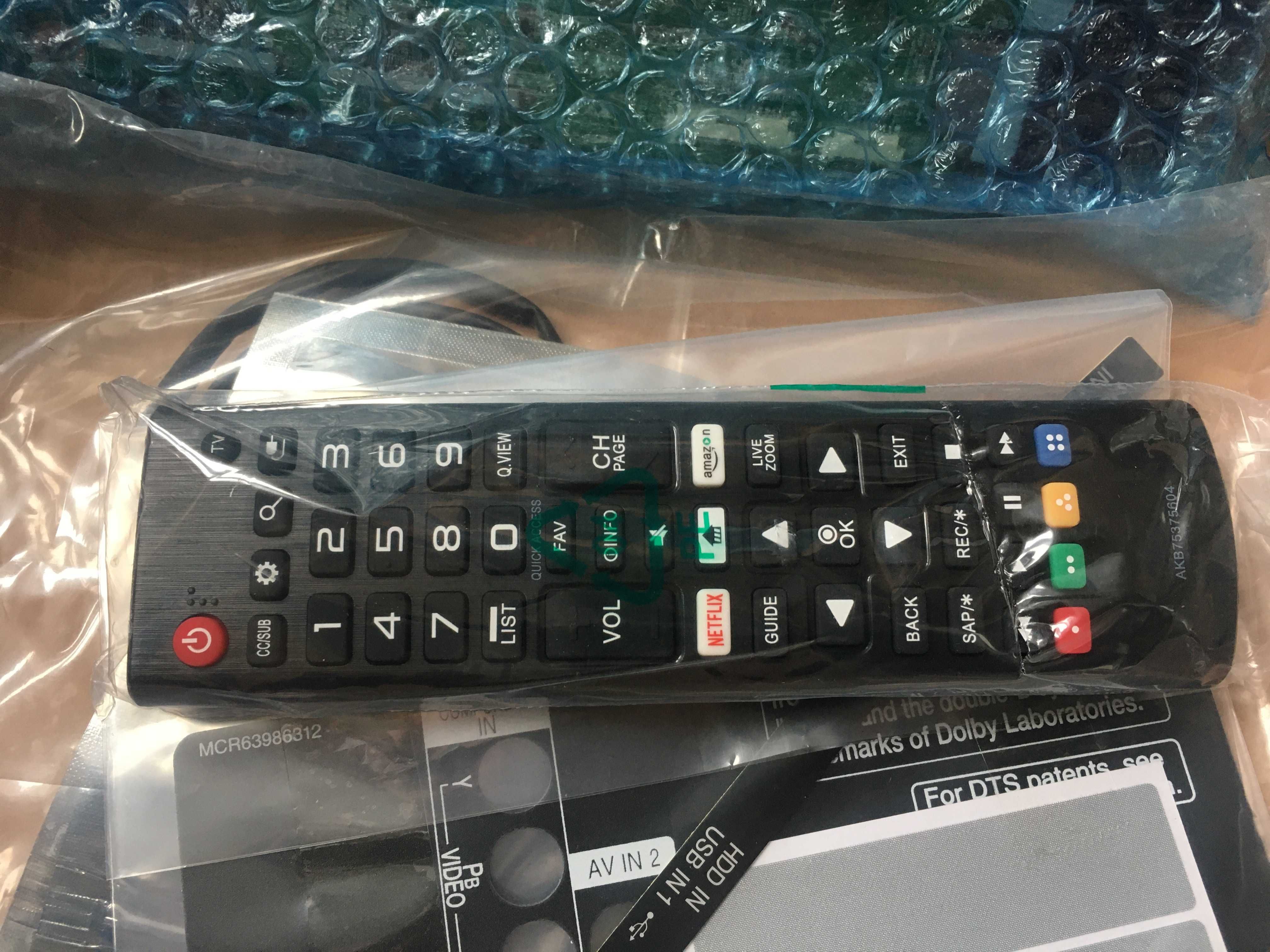 43UM7100 PLB EAX67209001 подсветка пульт новый EAD64666301 EAD64666302