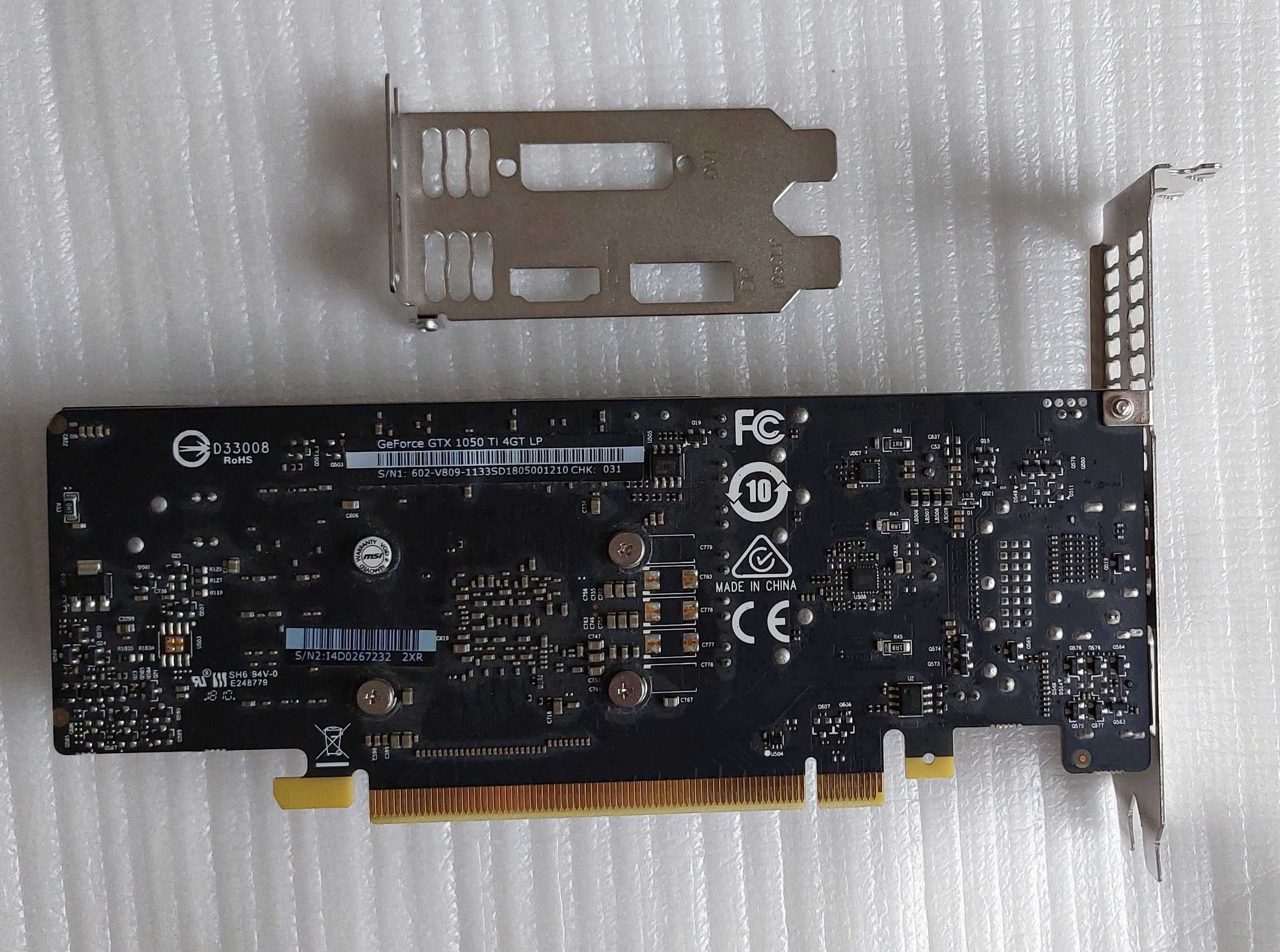 arta graficzna MSI GTX 1050 Ti 4GT Low Profile