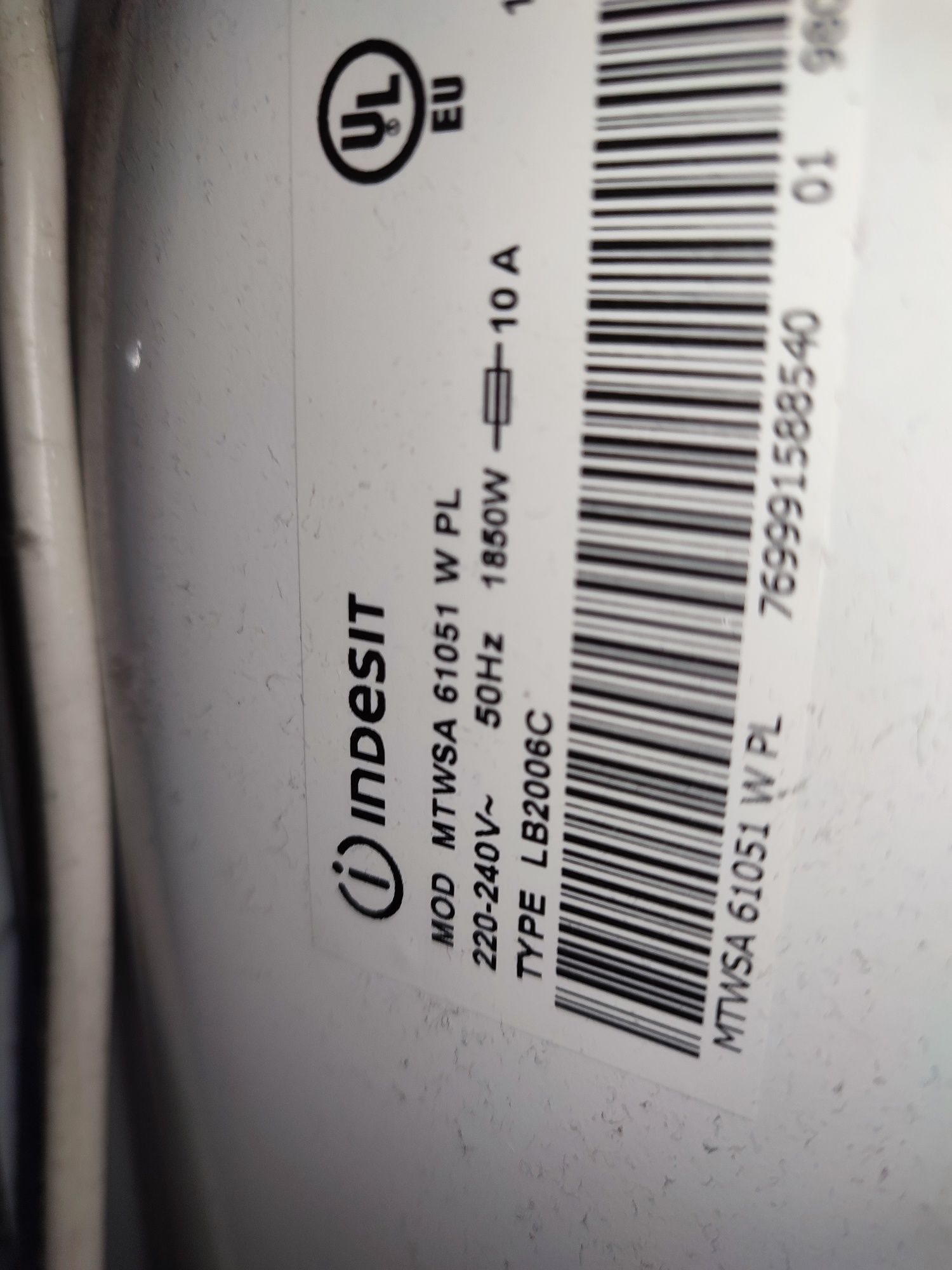 Pralka Indesit MTWSA 61051 W PL