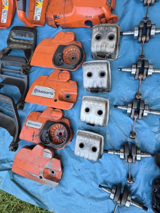 Pilarka spalinowa Husqvarna 445,450 części używane oryginał