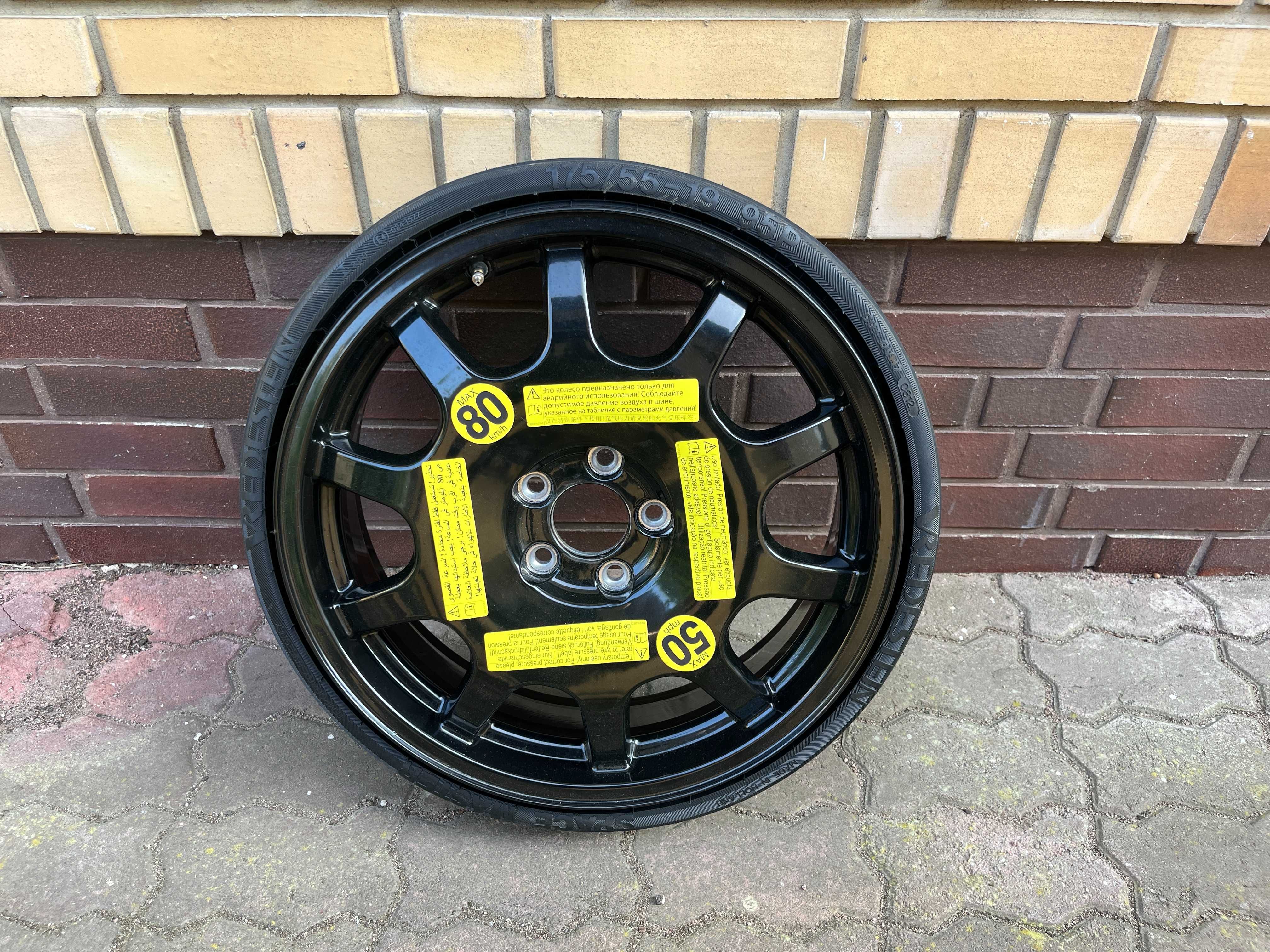 Koło zapasowe dojazdowe dojazdówka alu 19” Audi A4 A5 A6 A7 A8