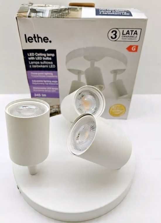 Nowa lampa sufitowa LETHE z żarówkami LED trzypunktowe oświetlenie