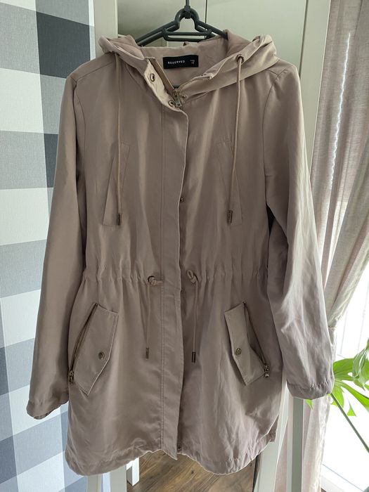 Parka Reserved pudrowy róż