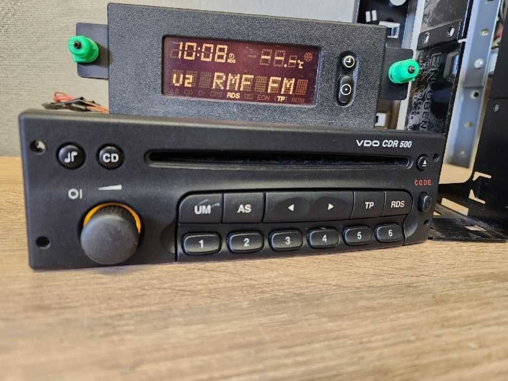 Radio samochodow Opel DELCO VDO CDR 500 +kod Zafira Astra Vectra Omega