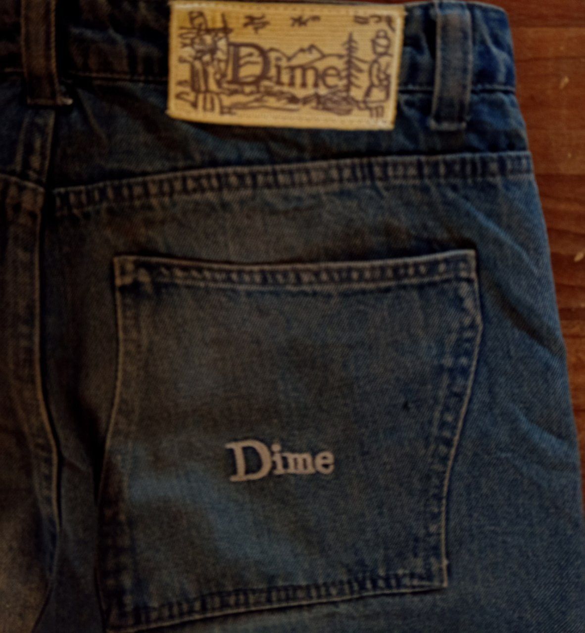 Джинсы Dime широкие брюки sk8 drip old money