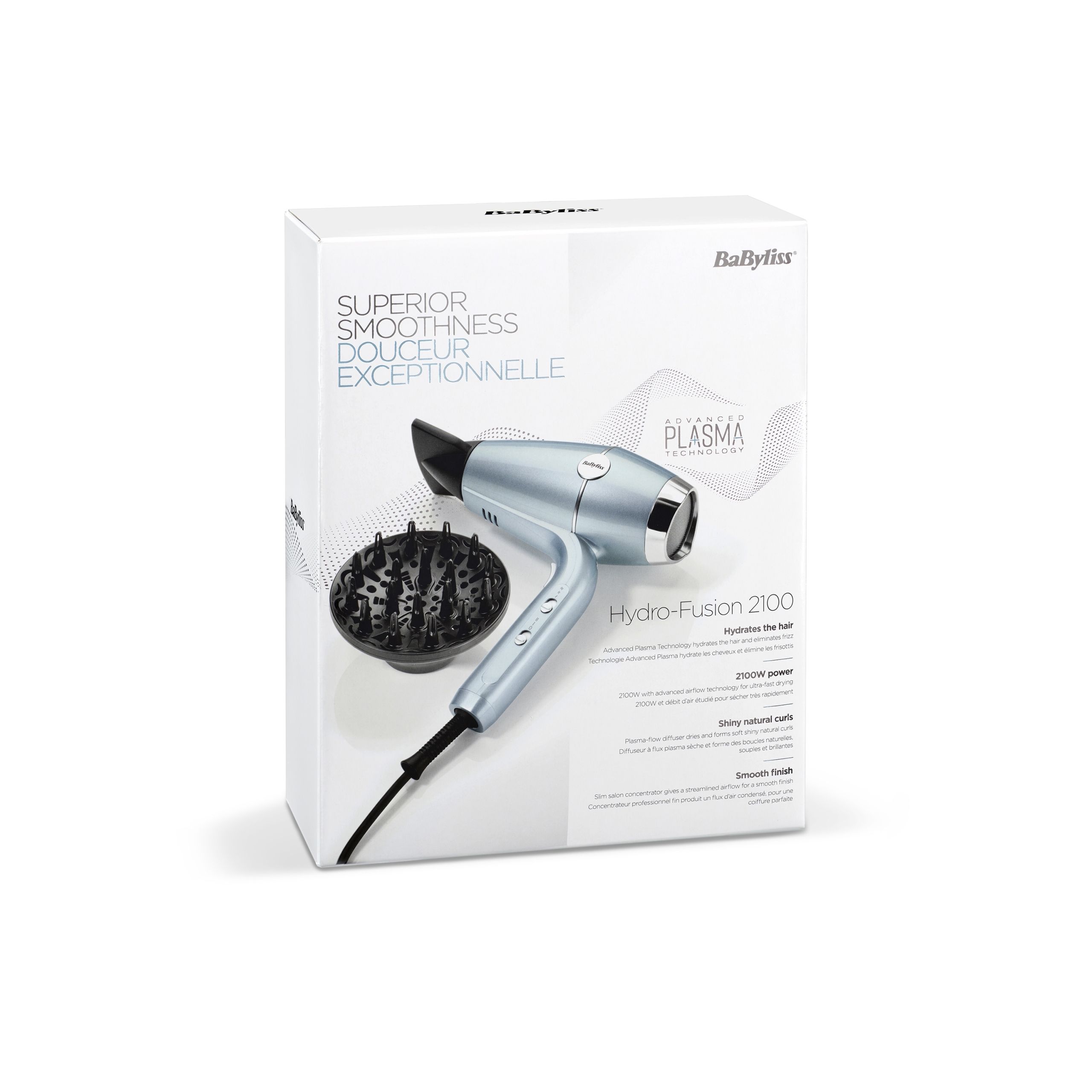 Suszarka Do Włosów Babyliss Hydro Fusion 2100W Błękitna