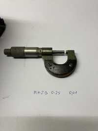 mikrometr analogowy zewnętrzny MMZb 0-25/0.01 mm