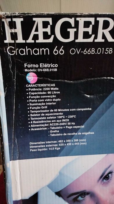 Forno Haeger Graham 66 litros