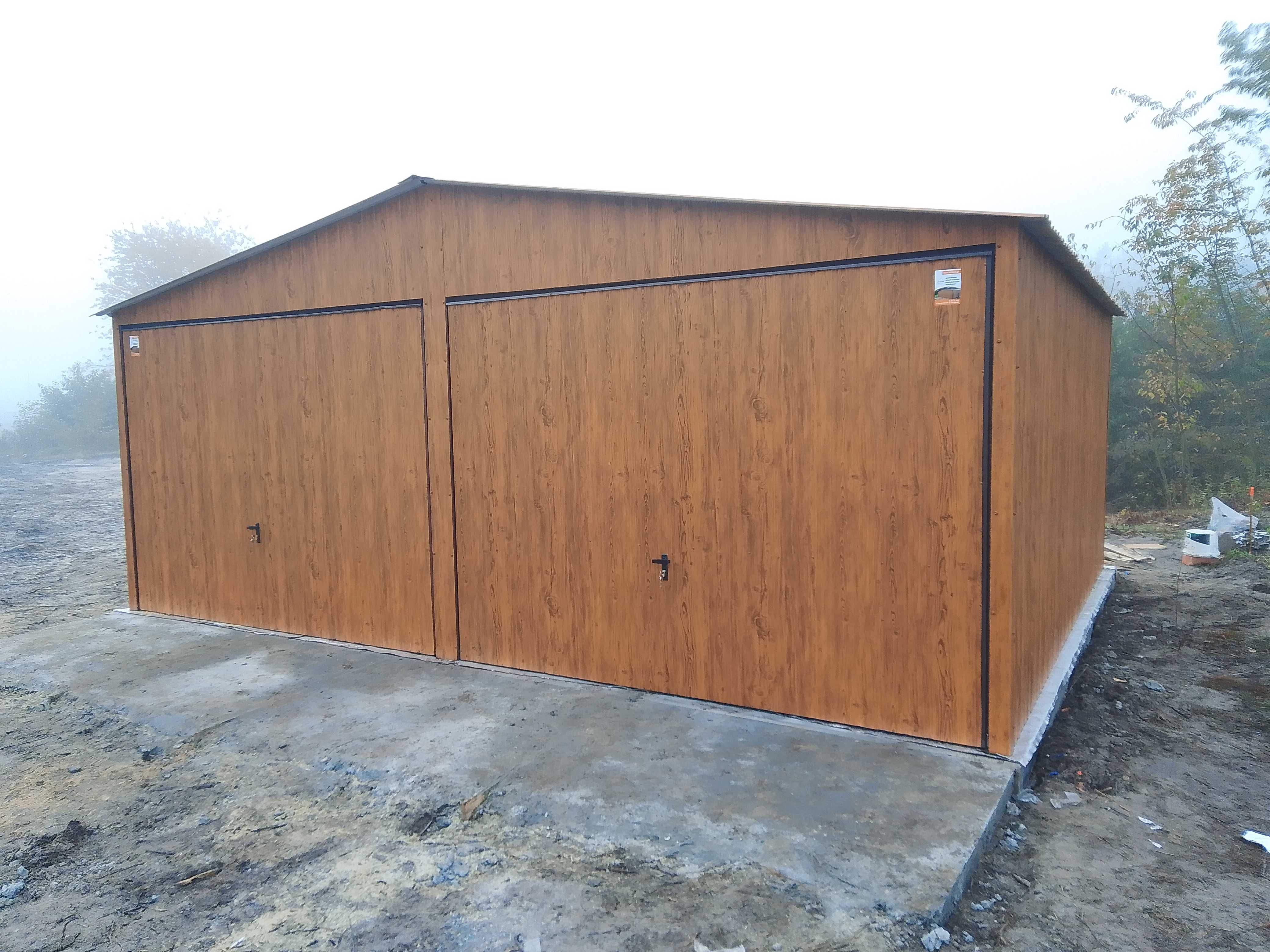 Garaż blaszany 6x5 Dwuspadowy