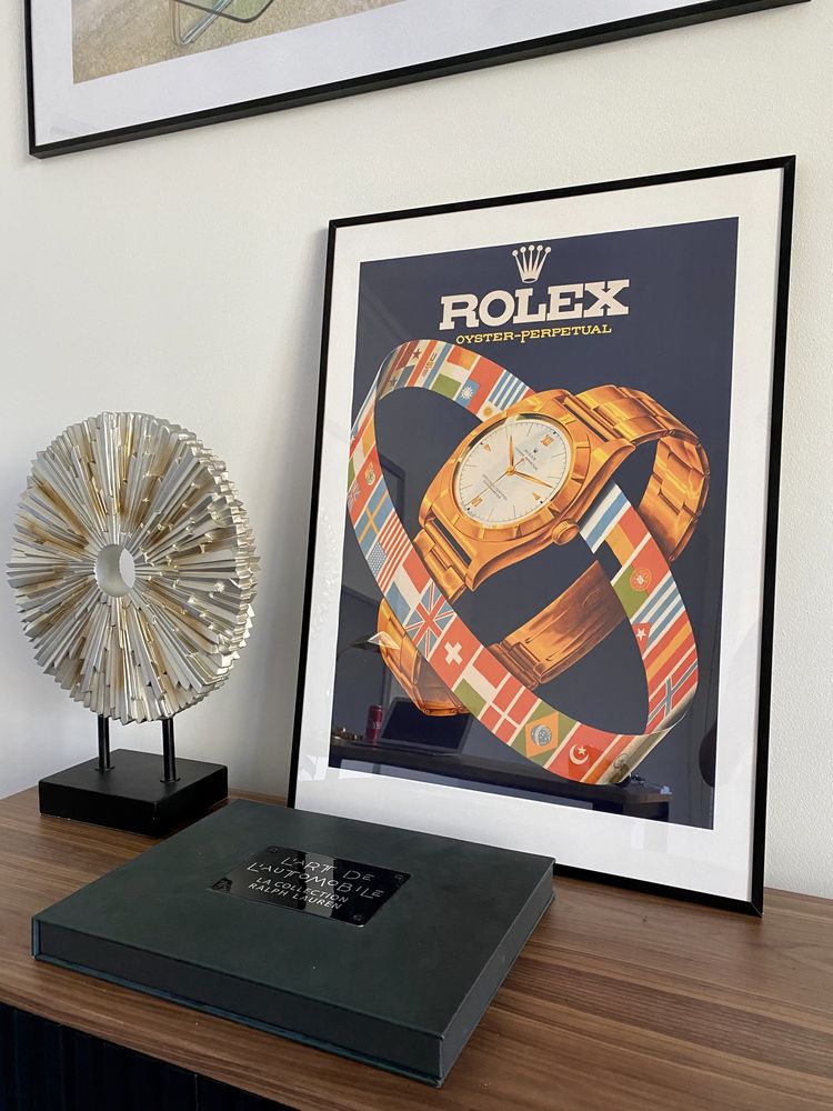 Plakat | Poster | Vinatge | Rolex - Zegarki | Loft | Design | Komplet!