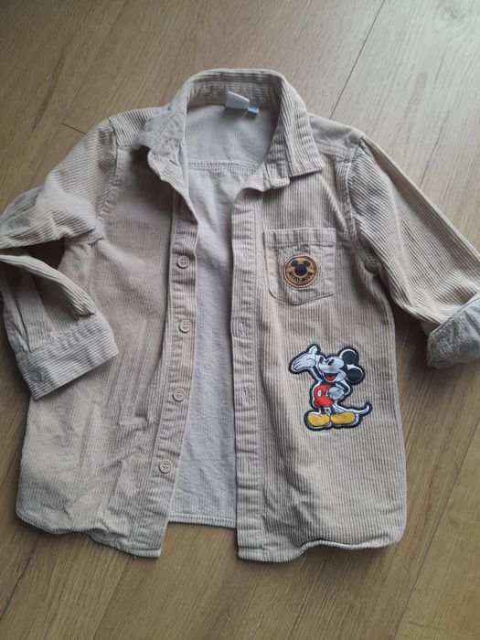 Sztruksowa koszula Myszka Miki rozm.98