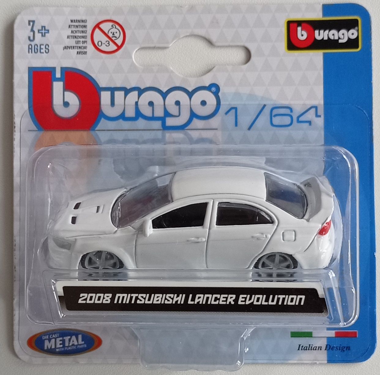 B Burago 2008 Mitsubishi Lancer Evolution