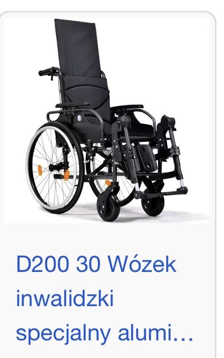 Wózek inwalidzki specjalny VERMEIREN D200.30