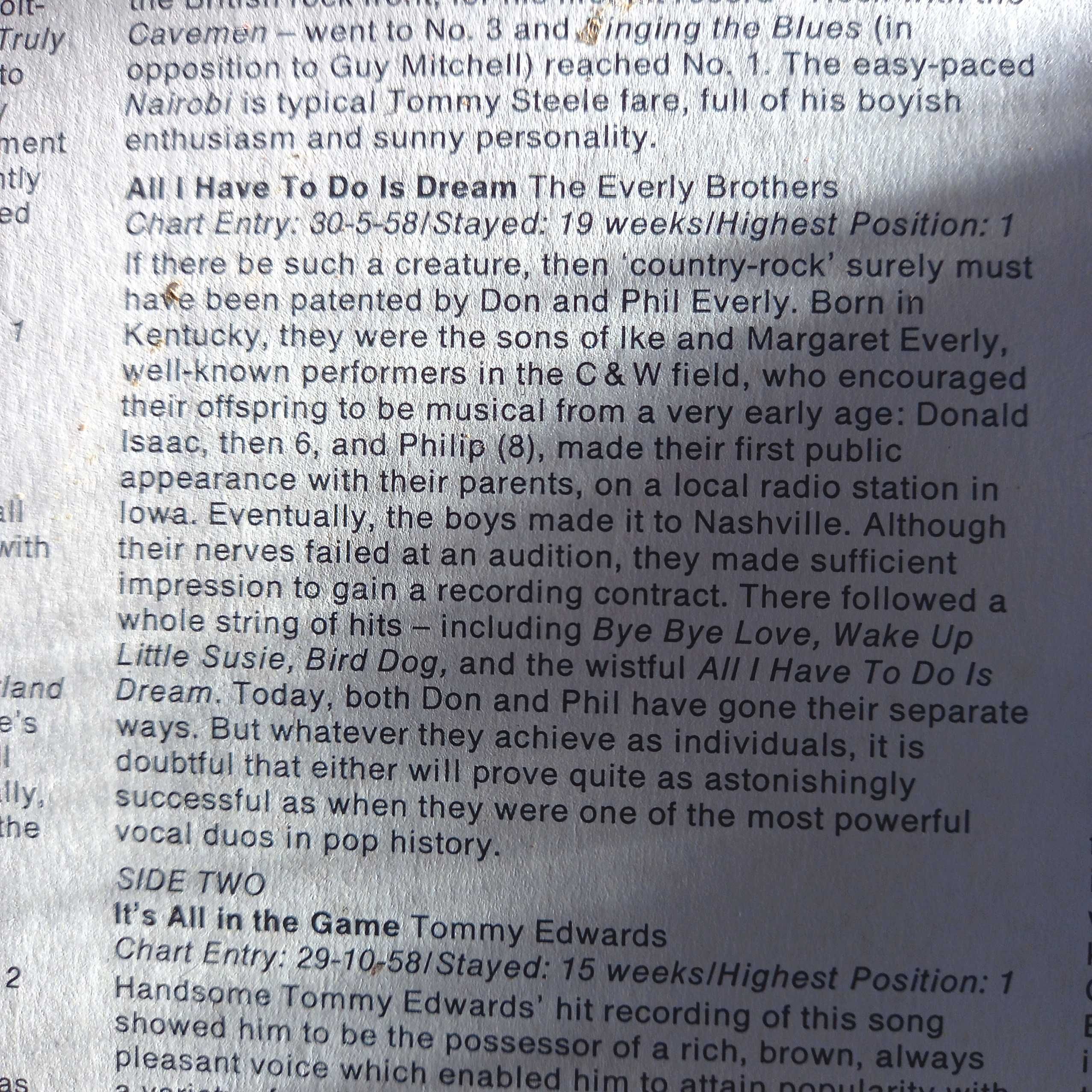 4 discos vinil - Everly Brothers + John Denver -