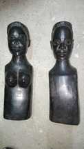 Par de estatuetas africanas