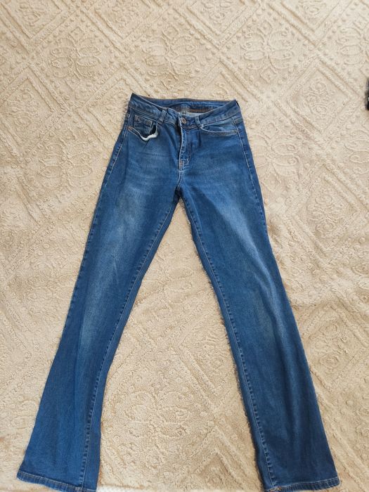 Granatowe damskie dżinsy rozmiar S 36/38