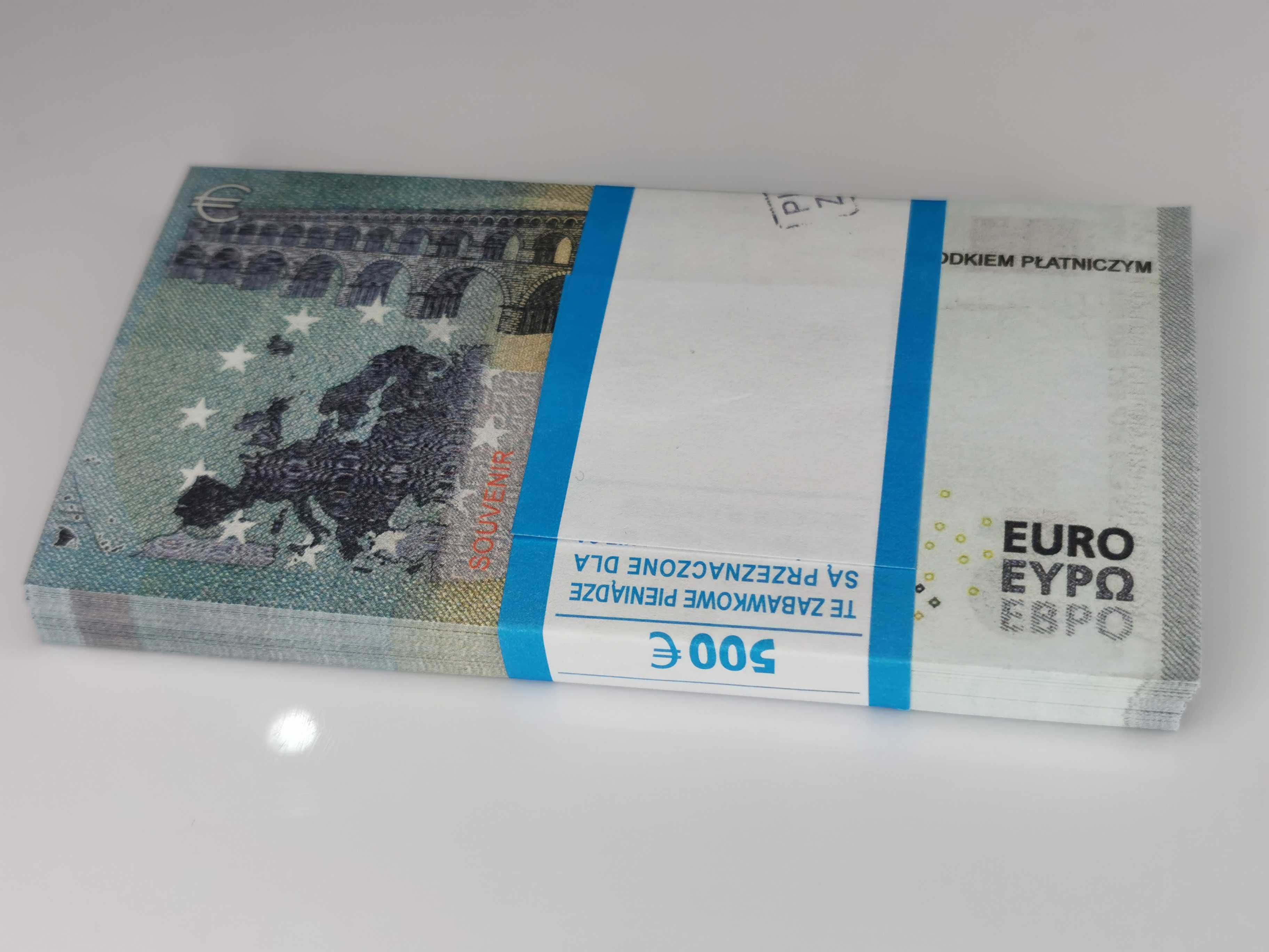 5 EURO plik 100szt. dwustronne edukacja, zabawa, gry, film, teatr
