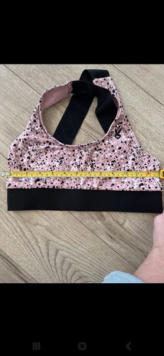 Nowy komplet cardio bunny sportowy dres legginsy top leginsy 34/36