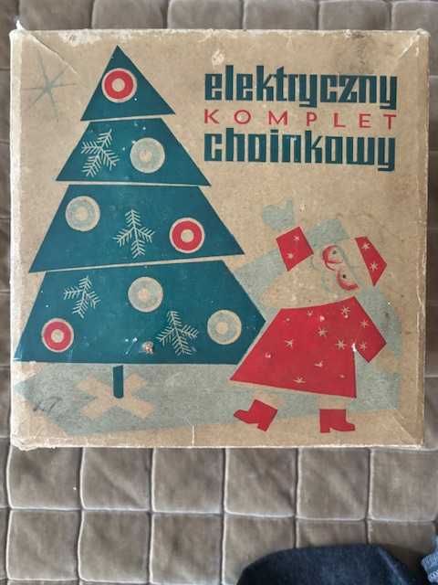 Lampki choinkowe PRL Unikatowe