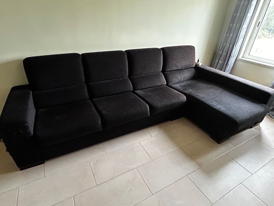 Sofá com chaise/sofá cama
