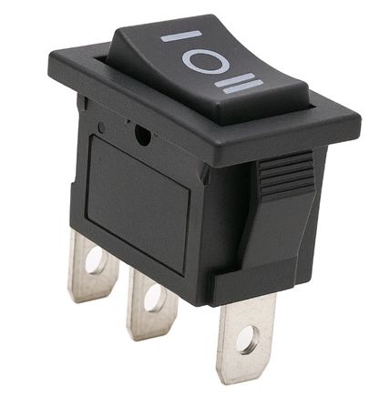 Przełącznik Kołyskowy Bistabilny KCD1- 21x15mm (ON)-OFF-(ON)