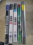 ps3 5szt gier  malo uzywane.