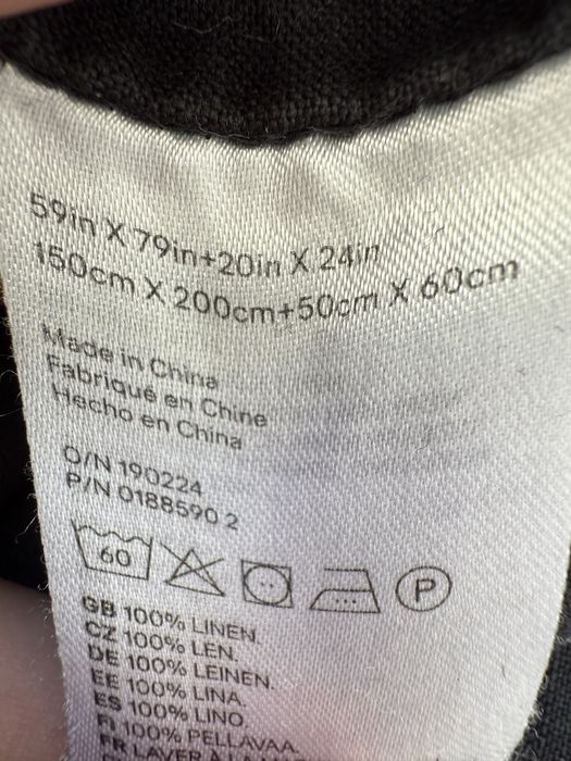 H&M Home pościel lniana poszewka 150x200 100% linen premium quality