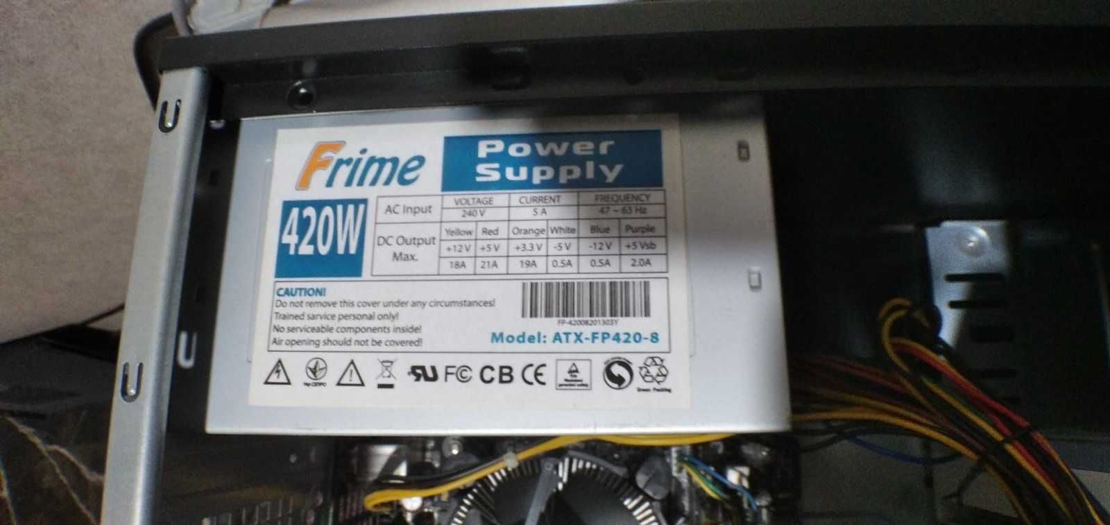Компьютер 4ядра, 4гб ддр2, бп 400в, hdd 160+250