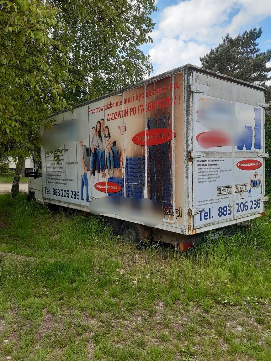 Fiat Ducato trzyosiowy  kontener 5,5 m na Food Track Sklep