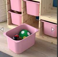 Стеллаж для хранения игрушек IKEA TROFAST розовый сосна