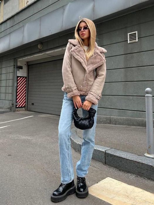 Нова замшева дублянка S