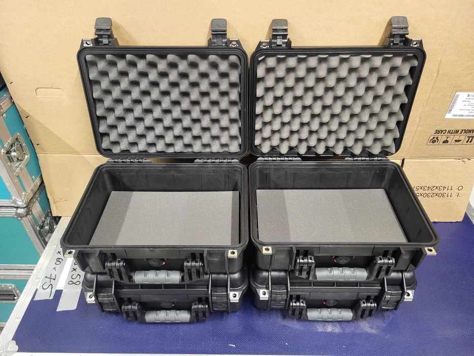 4 sztuki PELI 1450 (37x26x15) pusta / black Pelican walizka, FAKTURA