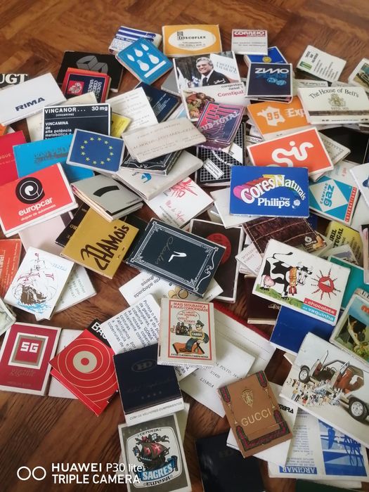133 carteiras de fósforos antigas