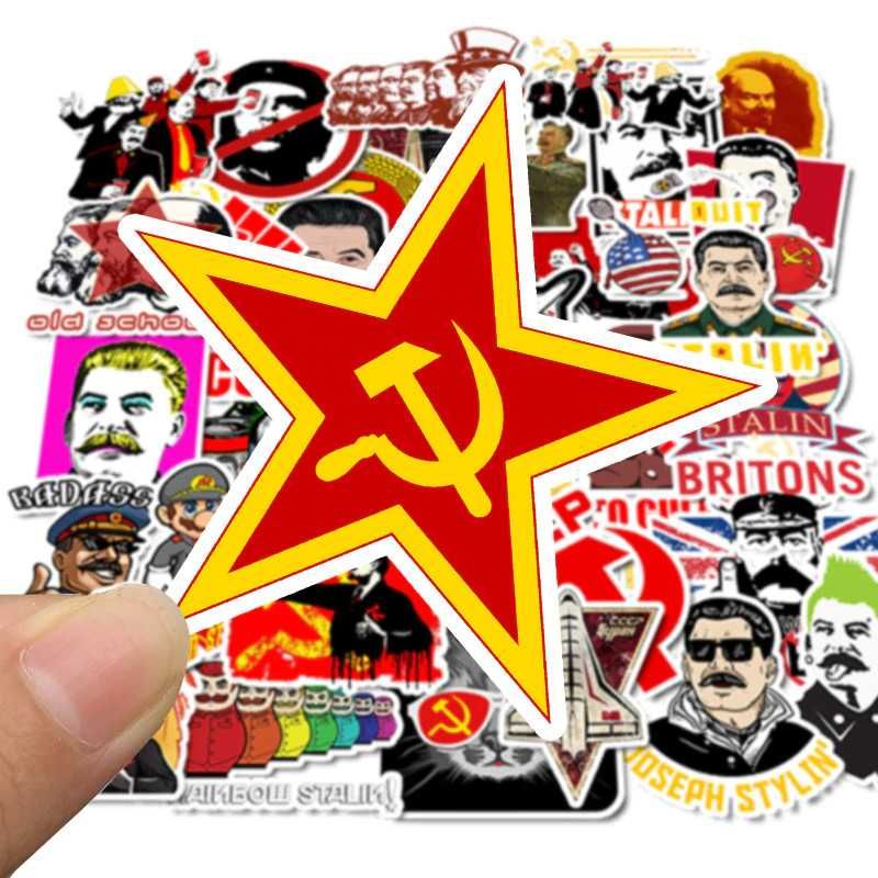 Naklejki ZSRR Związek Radziecki CCCP Stalin Komunizm Wojna 50 sztuk