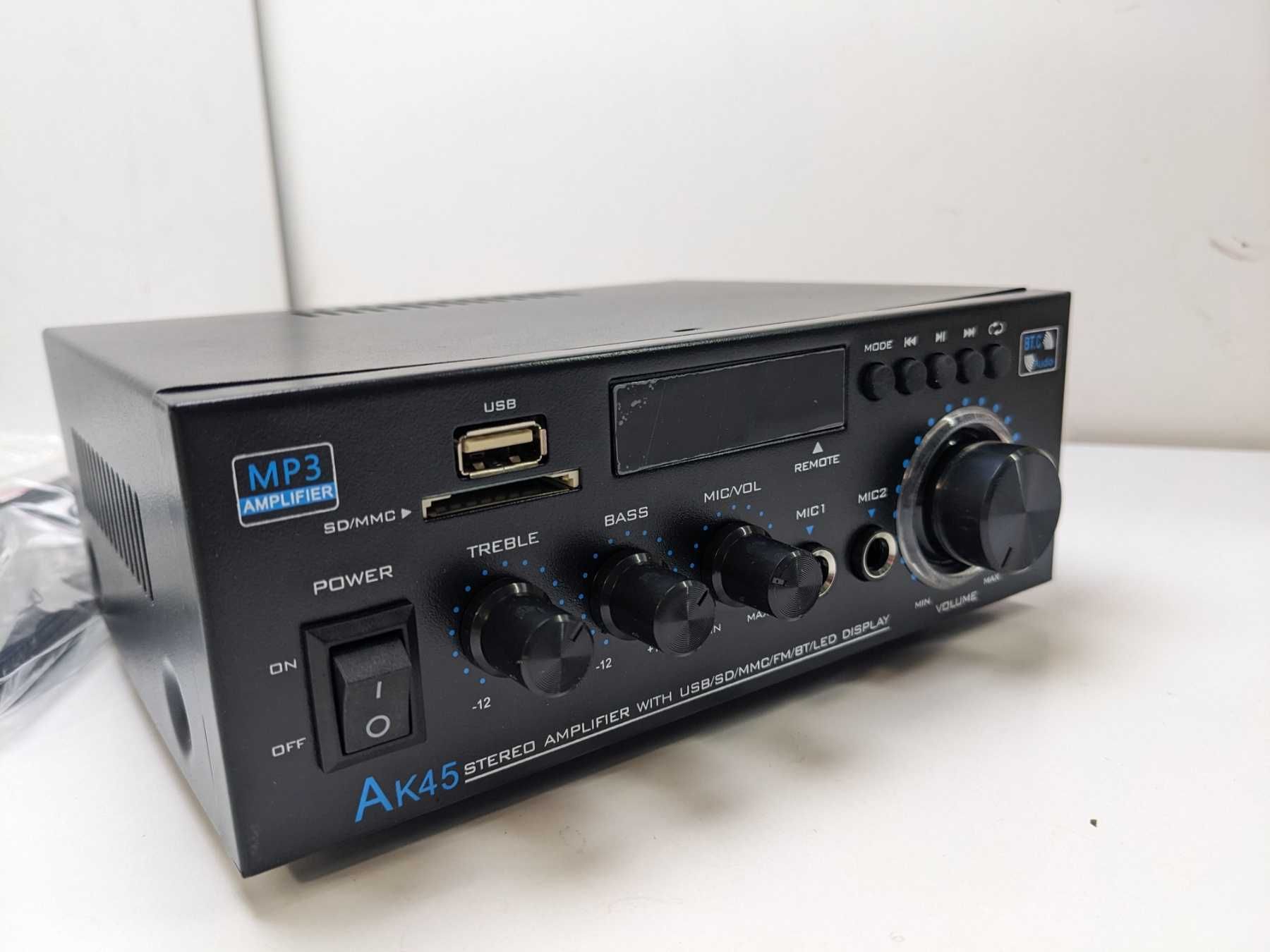 Аудіопідсилювач-ресивери AK45 Bluetooth 5.0 HiFi стерео міні