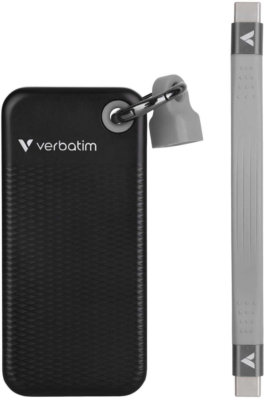 Dysk SSD USB 1TB  VERBATIM Pocket  3.2 Gen.2 Type-C, Gwarancja
