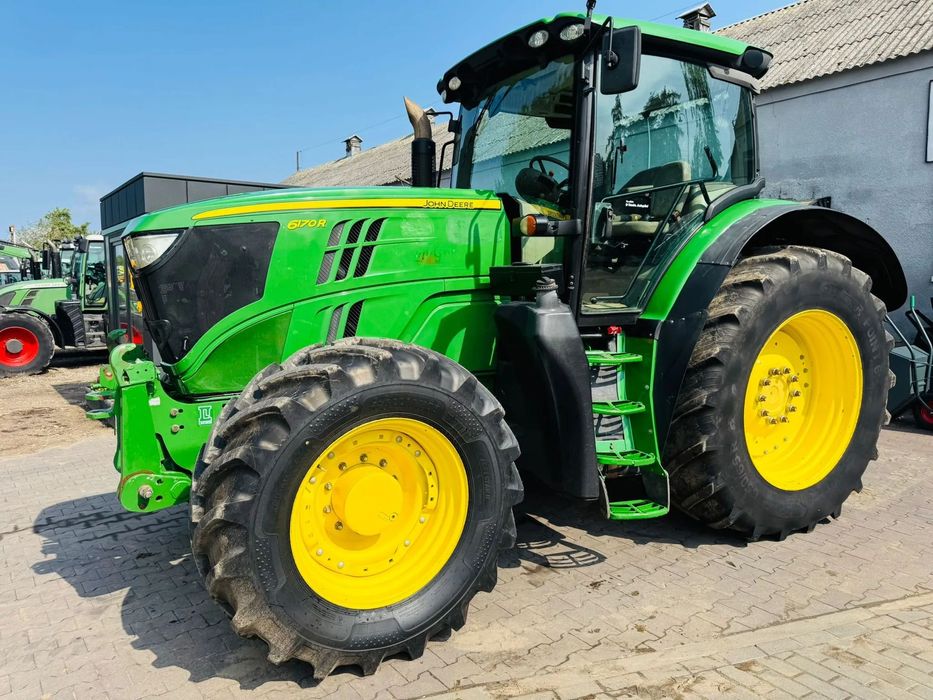 John Deere 6170R  John Deere 6170R, 2013r, 200KM, PowerQuad, pneumatyka, nowe opony