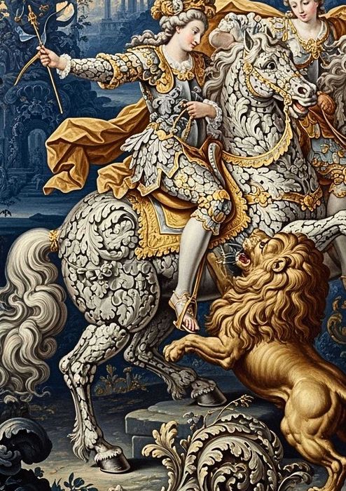 Obraz na płótnie - Ornamentyka i architektura - wielkość 75cm x 108cm