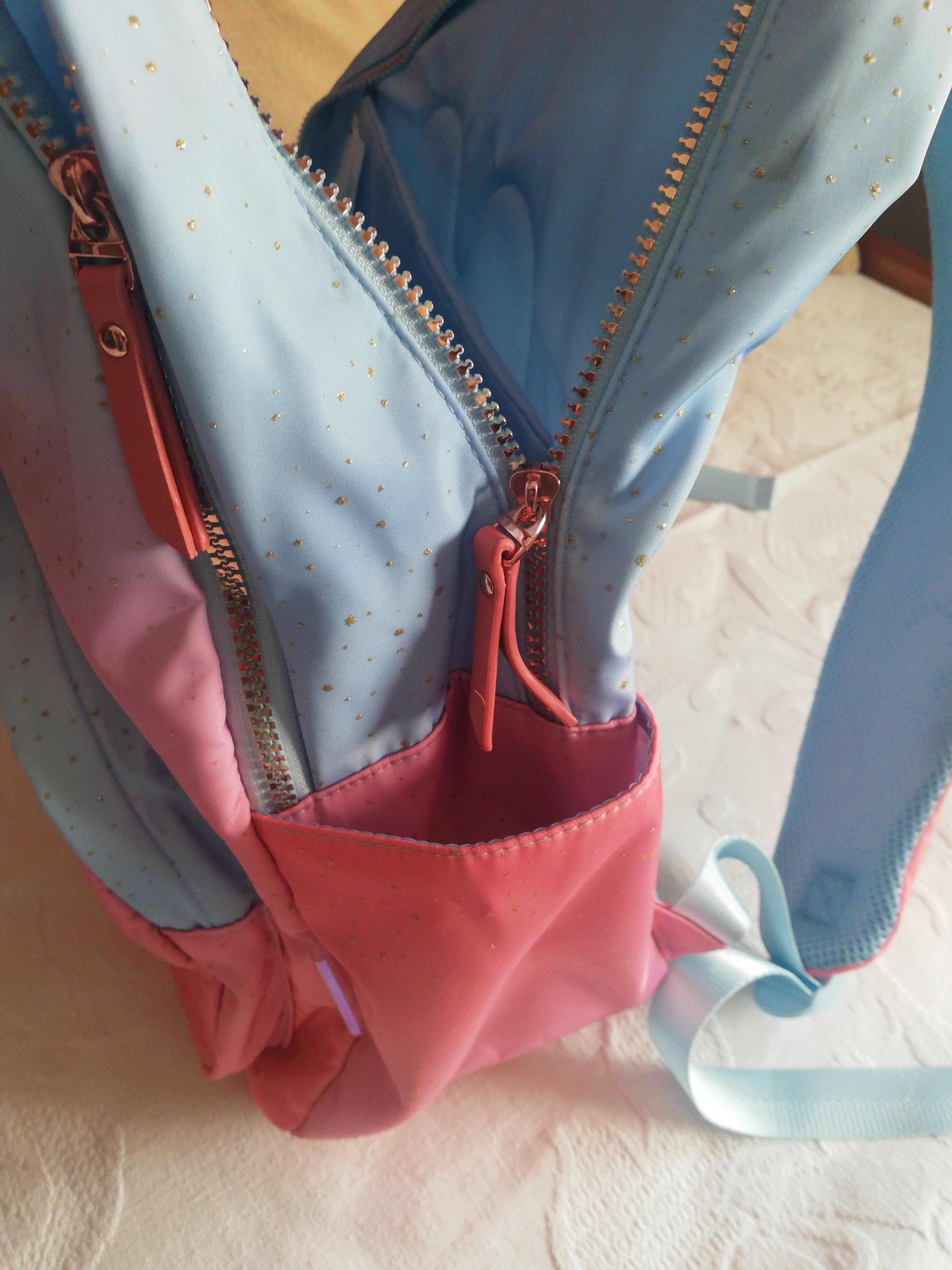 Mochila da Marshmallow Rosa e azul