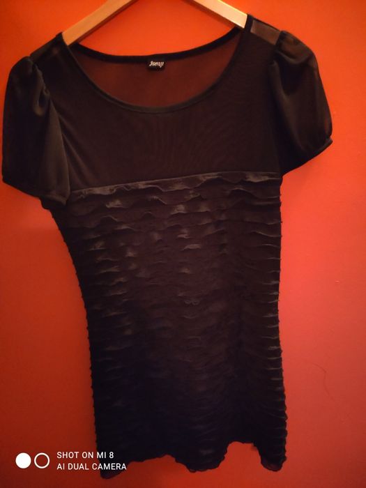 Bluzka czarna krotki rekaw