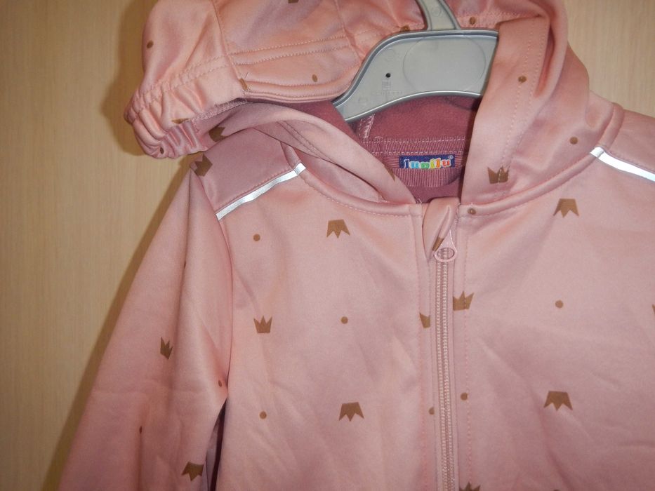 Комбінезон софтшел рожевий корона lupilu р.98-104см(3-4роки)