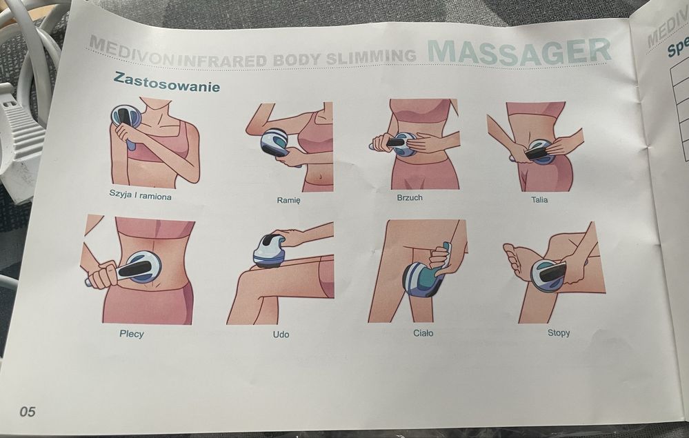 Wyszczuplający masażer na podczerwień
