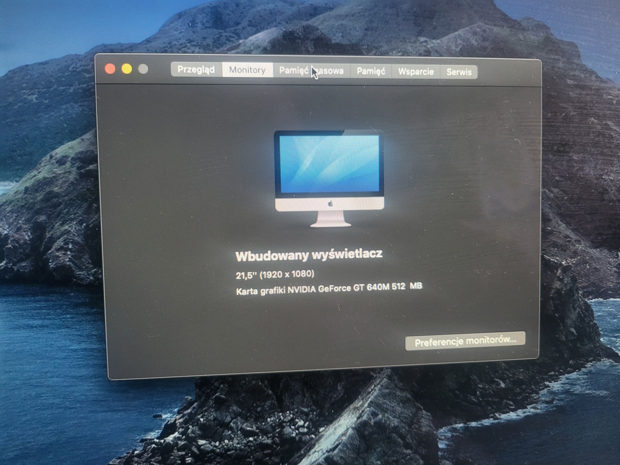 Imac apple 21,5 i5 8gb 1000gb all in one