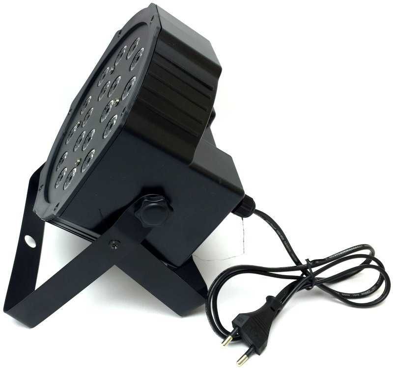 Reflektor Kolorofon LED Disco Stroboskop 18 X 3W