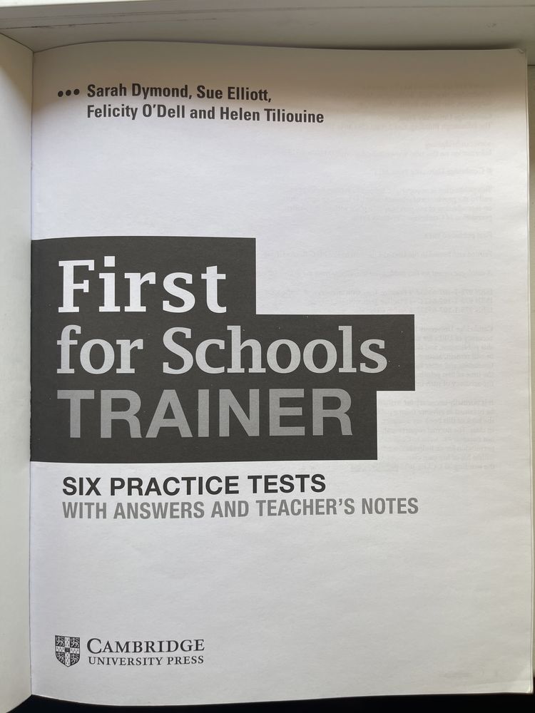 First for schools Trainer( cambridge english)