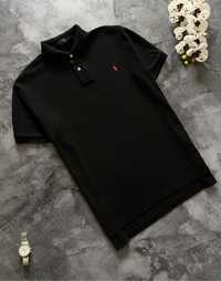 Поло футболка Polo by Ralph Lauren чёрное мужское оригинал