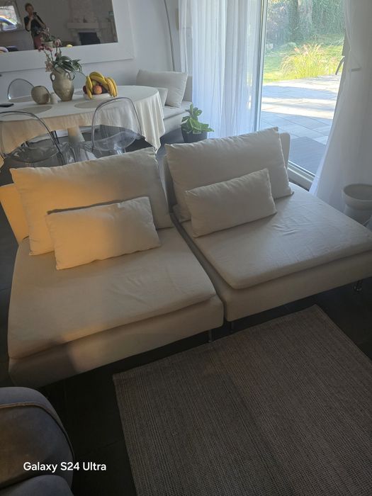 Ikea soderhamn dwa fotele jasny beż krem rezerwacja