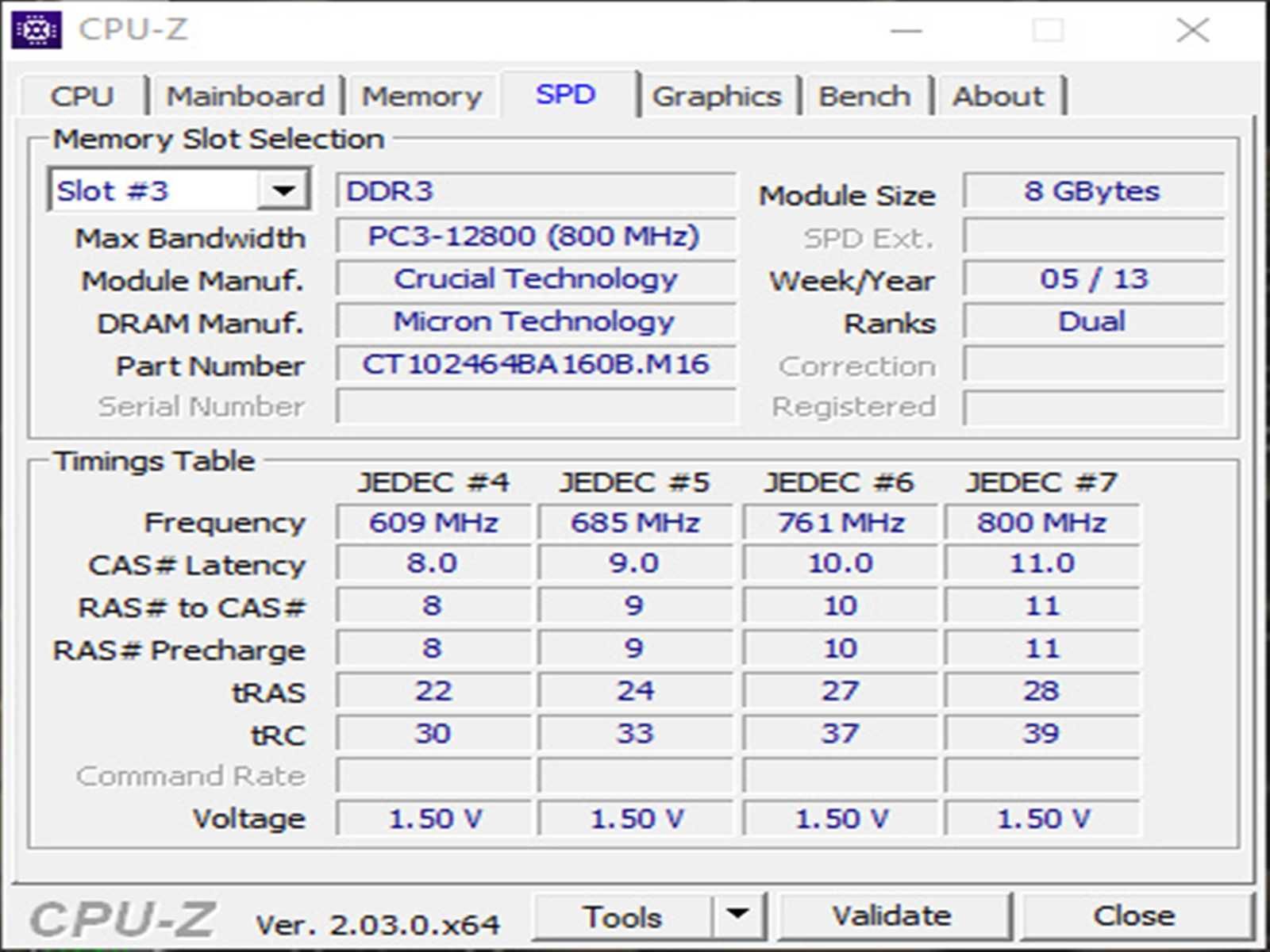 DDR3 8GB CruciaL 12800 -Komputer