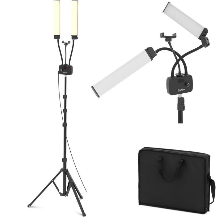 lampa kosmetyczna do makijażu rzęs z uchwytem na smartfon led 3 qmx